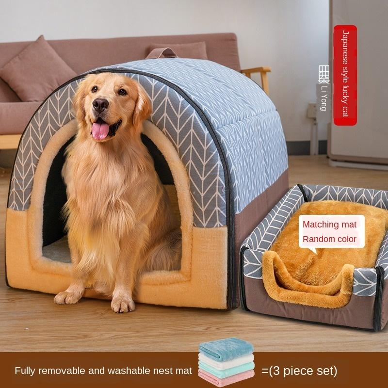 Dog's Kennel large dog warm in winter four seasons general purpose detachable gold Labrador house dog products, Olive black
Dog's Kennel large dog warm in winter four seasons general purpose detachable gold Labrador house dog products, Olive black