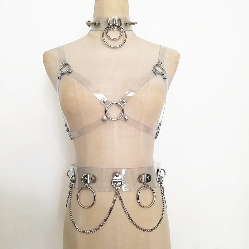 Fashion Sexy Harajuku Handmade Laser holographic Choker harness punk Collar dress Necklace Bra Spikes Chain torques club party
Fashion Sexy Harajuku Handmade Laser holographic Choker harness punk Collar dress Necklace Bra Spikes Chain torques club party