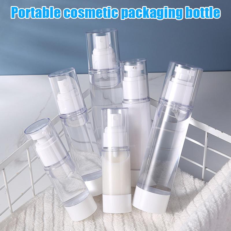 Plastic Airless Vacuum Pump Toiletry Travel Bottles Makeup Cosmetics for Cream Gel Moisturizers MPwell
Plastic Airless Vacuum Pump Toiletry Travel Bottles Makeup Cosmetics for Cream Gel Moisturizers MPwell