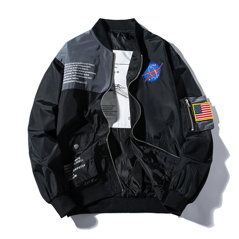 MANVALUE Popular Spring and Autumn Outwear Hip Hop College Coats Fashion Uniform Men's and Women's MA1 Pilot Suits Thin Jackets T200502