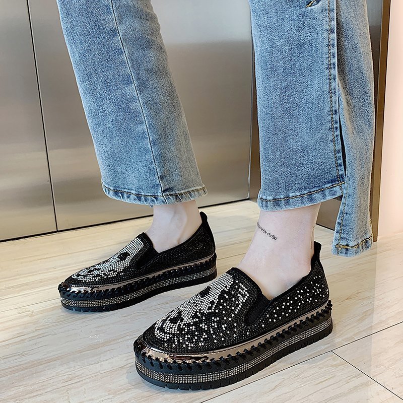 2021 The New Feminine Fashions Strass Flatshoes Fall Round Toe Woman Tennis Platform Luxury Crystal Slide in Boat Shoes 0v74, Black
2021 The New Feminine Fashions Strass Flatshoes Fall Round Toe Woman Tennis Platform Luxury Crystal Slide in Boat Shoes 0v74, Black