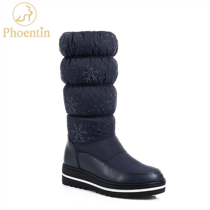 Phoentin blue boots winter women 2020 Rhinestone platform boots woman round toe flat heels down cloth female shoes black FT573
Phoentin blue boots winter women 2020 Rhinestone platform boots woman round toe flat heels down cloth female shoes black FT573