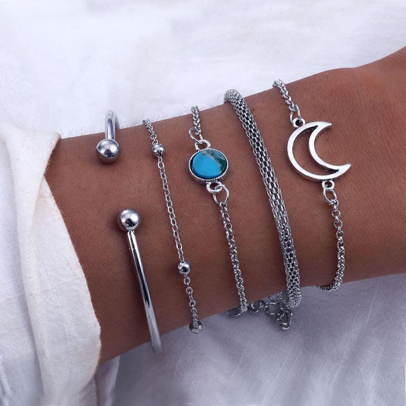 European and American Style Inlaid Green Stone Simple Bracelet Personality Moon Bead Chain Bracelet 5 PCS Set Jewelry Wholesale1
European and American Style Inlaid Green Stone Simple Bracelet Personality Moon Bead Chain Bracelet 5 PCS Set Jewelry Wholesale1