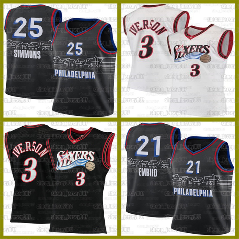 Retro Philadelphia 76er jersey Joel 21 Embiid 2021 Ben 25 Simmons Allen 3 Iverson Jersey Horford Julius 6 Erving Basketball 2021, Black;red
Retro Philadelphia 76er jersey Joel 21 Embiid 2021 Ben 25 Simmons Allen 3 Iverson Jersey Horford Julius 6 Erving Basketball 2021, Black;red