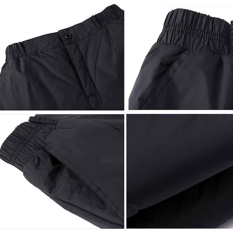 Men and Women Down High Waist Pants For Fashion thicken increase Straight duck down trousers Casual Large size 5XL Snowpants 201111