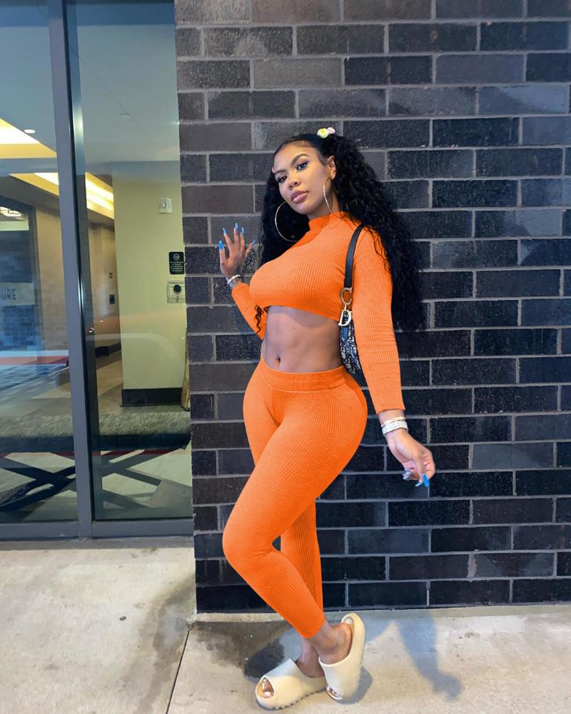 Women Sportswear Autumn Long Sleeve Trouser Suit Solid Color High Collar Sports Set Casual High Waist Tight Outfits Gym Clothes, Orange
Women Sportswear Autumn Long Sleeve Trouser Suit Solid Color High Collar Sports Set Casual High Waist Tight Outfits Gym Clothes, Orange