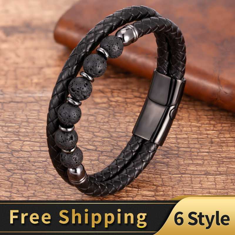 Natural Lava Stone Bracelet 6 Style Round Bead Bracelets For Men Stainless Steel Magnetic Clasp 2020 Fashion Mens Jewelry Gifts
Natural Lava Stone Bracelet 6 Style Round Bead Bracelets For Men Stainless Steel Magnetic Clasp 2020 Fashion Mens Jewelry Gifts