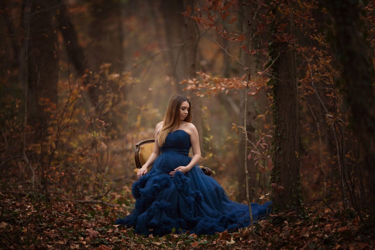 Tulle Maternity Dresses For Photo Shoot Custom Made 3D Flowers Pregnant Women Photography Props Designer Weddiing Party Sleepwear