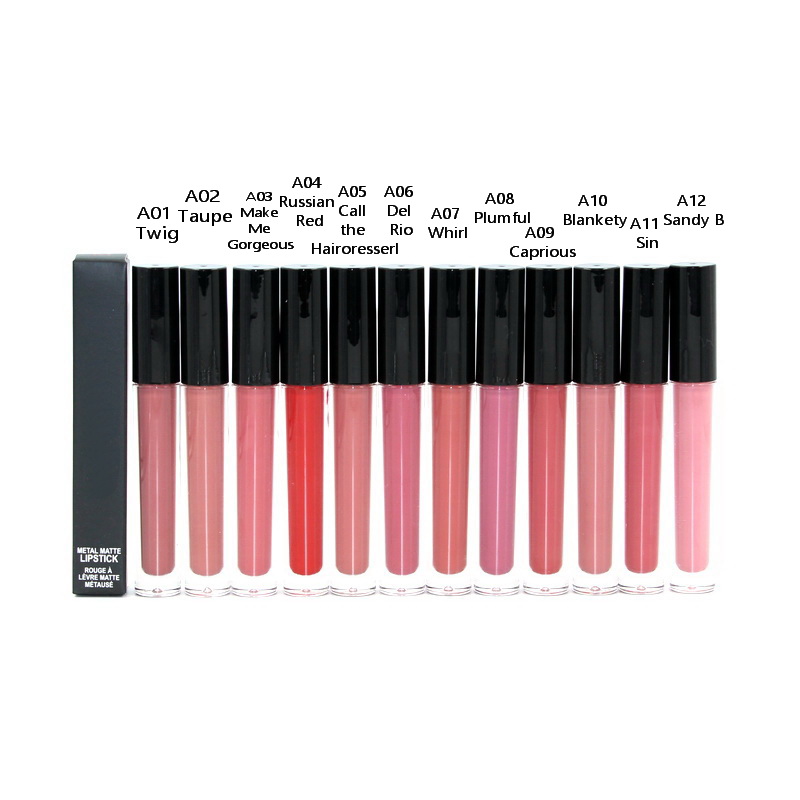 Metal Liquid Matte Lipstick Lip Gloss Liuqid Lipsticks Rouge A Levre 12 Colors Nutritious Hydrating Natural Wholesale Cosmetics Lips Makeup Lipgloss, Extra shipping fees
Metal Liquid Matte Lipstick Lip Gloss Liuqid Lipsticks Rouge A Levre 12 Colors Nutritious Hydrating Natural Wholesale Cosmetics Lips Makeup Lipgloss, Extra shipping fees