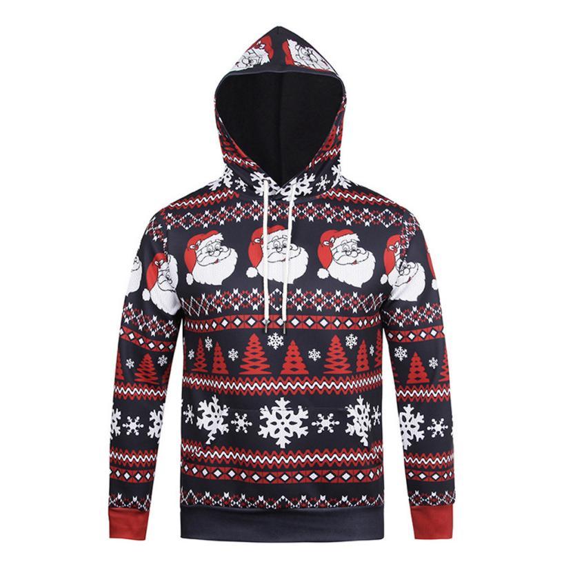 Spring and autumn models autumn winter christmas printed Sweatshirt Hoodie Top holiday sweaty man, Black
Spring and autumn models autumn winter christmas printed Sweatshirt Hoodie Top holiday sweaty man, Black