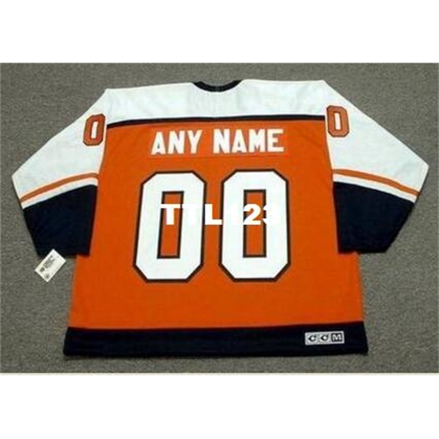 Mens custom PHILADELPHIA FLYERS 1980's CCM Vintage RETRO Home Hockey Jersey or custom any name or number retro Jersey, Orange
Mens custom PHILADELPHIA FLYERS 1980's CCM Vintage RETRO Home Hockey Jersey or custom any name or number retro Jersey, Orange