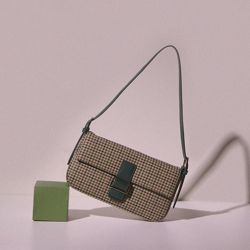 2021 New Retro Flap Bags for Women Houndstooth Underarm Bag Female Shoulder Bag Ladies Fashion Spring Small Handbags and Purses, Green bag
2021 New Retro Flap Bags for Women Houndstooth Underarm Bag Female Shoulder Bag Ladies Fashion Spring Small Handbags and Purses, Green bag