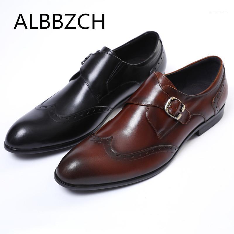 Genuine Leather Business Dress Men Shoes Fashion Buckle Mens Wedding Shoes Black Brown Quality Pointed Toe Career Work Man1
Genuine Leather Business Dress Men Shoes Fashion Buckle Mens Wedding Shoes Black Brown Quality Pointed Toe Career Work Man1