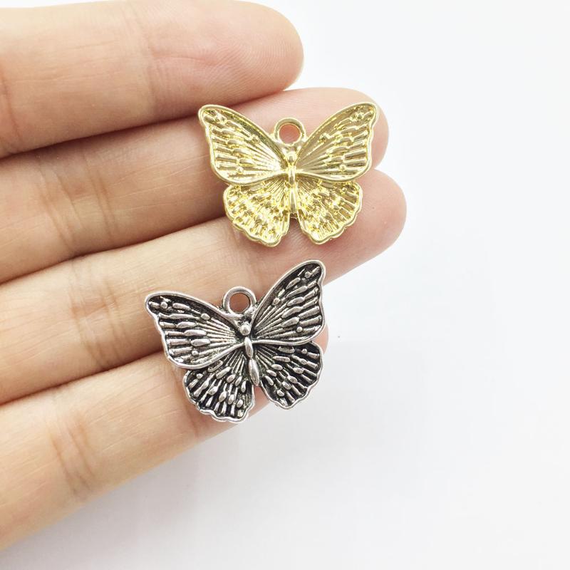 Eruifa 10pcs 18*24mm Pretty Butterfly gold/Silver plated Zinc alloy Charms Pendant Jewelry DIY Necklace 2 colors
Eruifa 10pcs 18*24mm Pretty Butterfly gold/Silver plated Zinc alloy Charms Pendant Jewelry DIY Necklace 2 colors