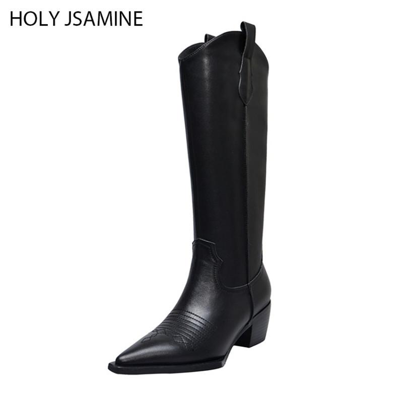 Western Cowboy Boots for Women Classic Genuine Leather Embroidered Slip-On Cowgirl Boots Low Heels Shoes Knight High Woman, Black
Western Cowboy Boots for Women Classic Genuine Leather Embroidered Slip-On Cowgirl Boots Low Heels Shoes Knight High Woman, Black