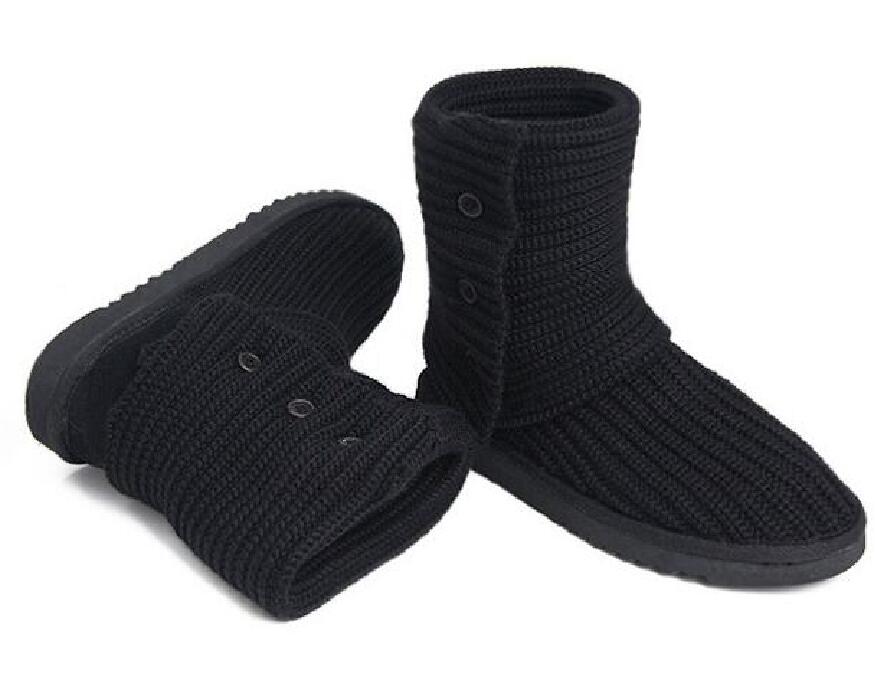 HOT SELL CLASSIC DESIGN AUS WOMEN SNOW BOOTS U58190 KNITTING WOOLLEN YARN TALL SHORT WOMEN BOOTS KEEP WARM BOOTS US3-12