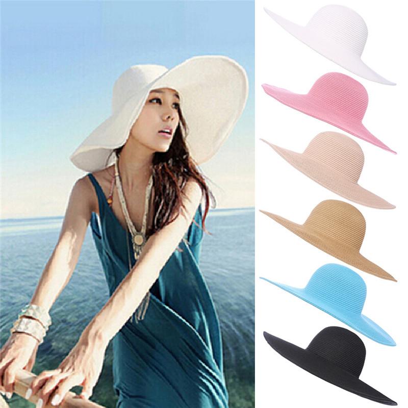 Summer Hats For Women Chapeau Femme Sun Hat Beach Straw Hat Large Wide Brim Black Ribbon Bow Visor Bone Female Cap, White
Summer Hats For Women Chapeau Femme Sun Hat Beach Straw Hat Large Wide Brim Black Ribbon Bow Visor Bone Female Cap, White