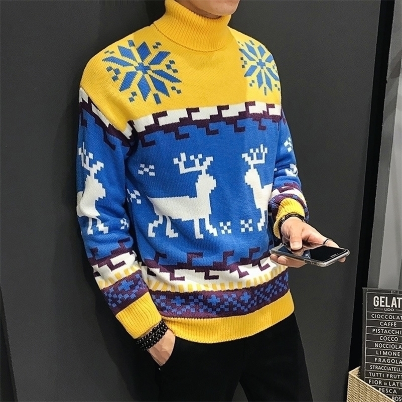 Autumn Fashion Sweater Men Sika Deer Pattern Retro Sweater Men Female Casual Knitted Pullovers Christmas Gift Male Pull Sweter 201201, Beige
Autumn Fashion Sweater Men Sika Deer Pattern Retro Sweater Men Female Casual Knitted Pullovers Christmas Gift Male Pull Sweter 201201, Beige