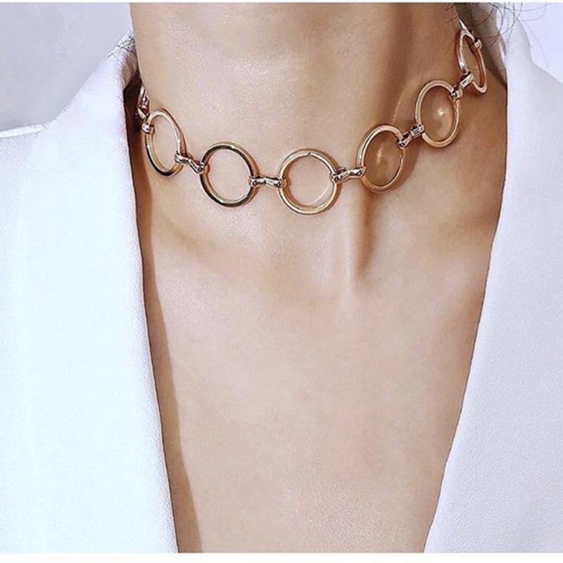 Chokers Vintage Fashion Silver Color Minimalist Hollow Round Shape Choker Necklace For Women Punk Chain Collar Jewelry
Chokers Vintage Fashion Silver Color Minimalist Hollow Round Shape Choker Necklace For Women Punk Chain Collar Jewelry