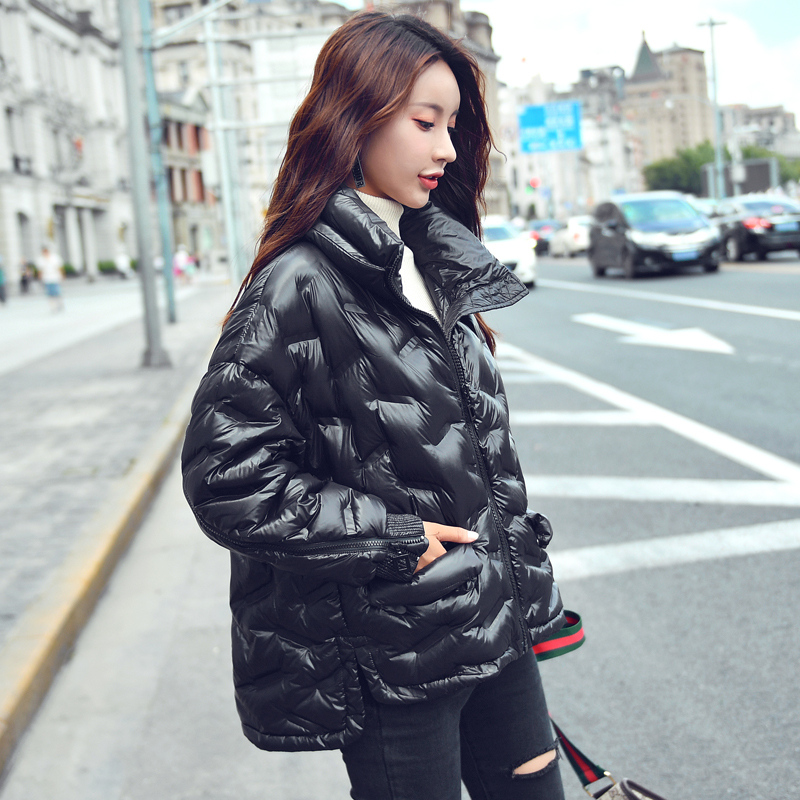 2020 Bread Service Light Plus Size winter Down Jacket Women Short Paragraph Loose Fashion Cloak Jacket Female Outerwear YRF22 T200814