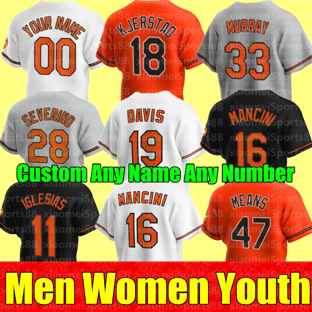 New Men Women Youth Trey Mancini Jersey 19 Chris Davis Eddie Murray Dj Stewart 8 Cal Ripken Jr. 2 Freddy Galvis Hanser Alberto Orioles Brooks Robinson Baseball Jerseys, Men flex base
New Men Women Youth Trey Mancini Jersey 19 Chris Davis Eddie Murray Dj Stewart 8 Cal Ripken Jr. 2 Freddy Galvis Hanser Alberto Orioles Brooks Robinson Baseball Jerseys, Men flex base