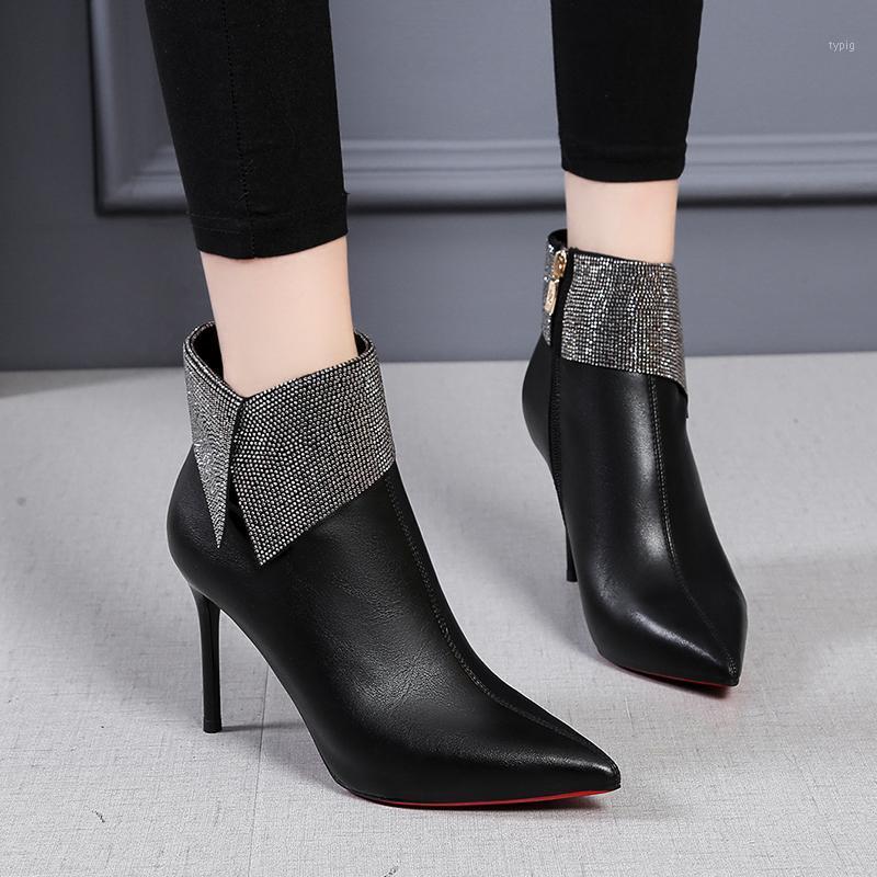 Shiny Crystal Black Ankle Boots Women Sexy Stiletto Heel Short Boots Women Super High Heel Nightclub Pointed Toe 9 Cm1
Shiny Crystal Black Ankle Boots Women Sexy Stiletto Heel Short Boots Women Super High Heel Nightclub Pointed Toe 9 Cm1