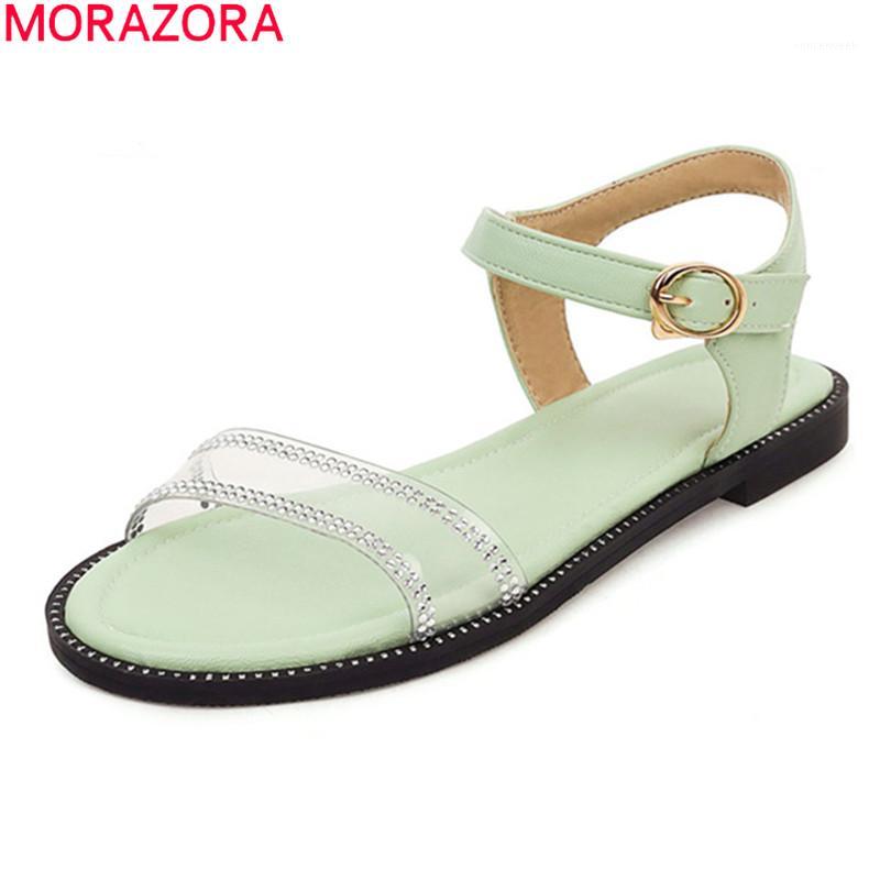 MORAZORA 2020 New arrival fashion women sandals comfortable flat heel round toe ladies shoes summer solid color casual shoes1, Green
MORAZORA 2020 New arrival fashion women sandals comfortable flat heel round toe ladies shoes summer solid color casual shoes1, Green