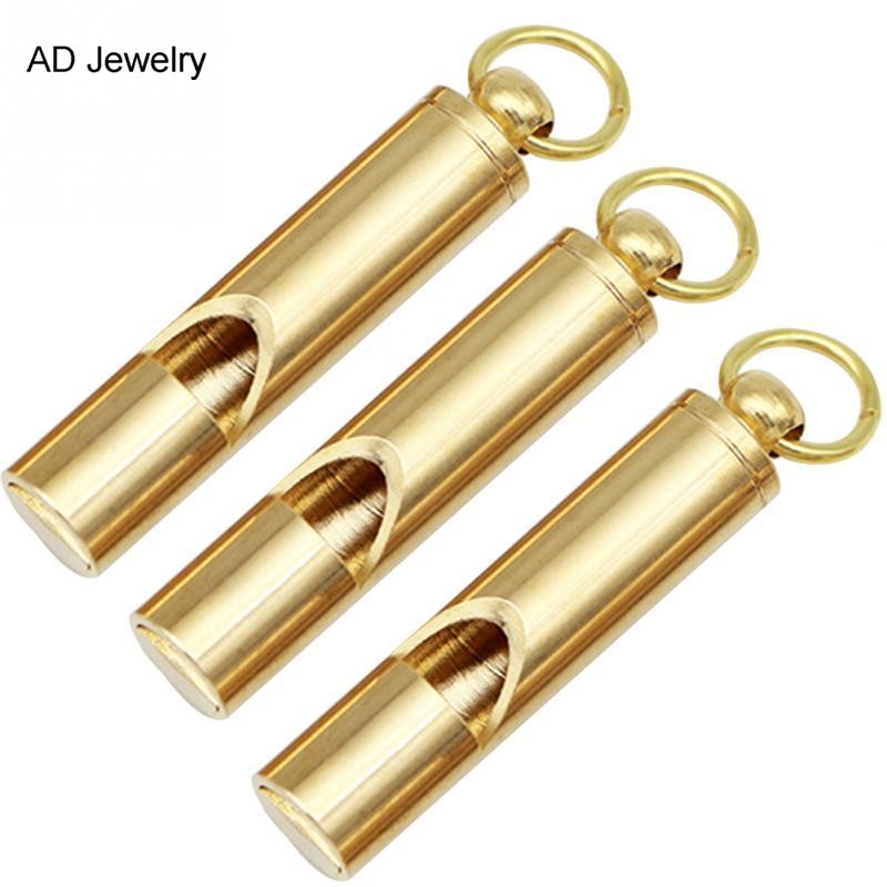 High Quality Handmade Brass Whistle Key Rings Outdoor Survival Training Copper Keychain
High Quality Handmade Brass Whistle Key Rings Outdoor Survival Training Copper Keychain