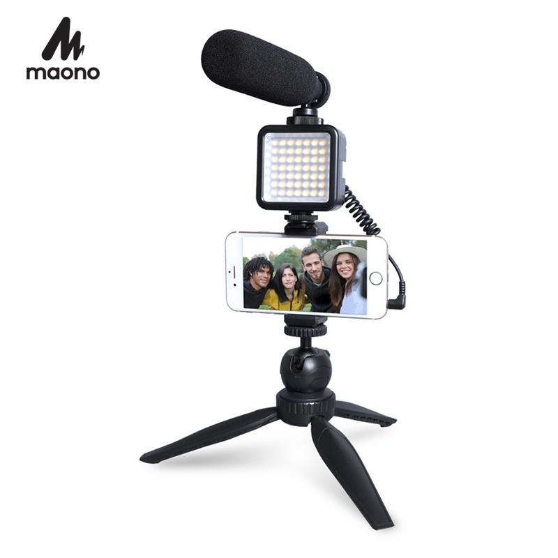MAONO Live Streaming Video Microphone Kit Condenser Shotgun Mic for YouTube TikTok Vlogging Phone Camera With LED Light
MAONO Live Streaming Video Microphone Kit Condenser Shotgun Mic for YouTube TikTok Vlogging Phone Camera With LED Light
