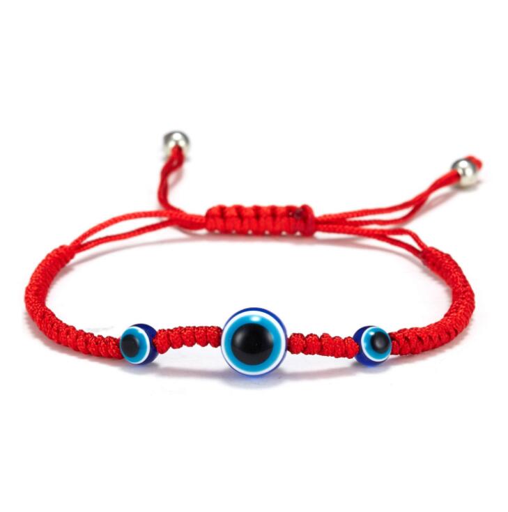 Lucky Bracelet Handwoven Bracelet Kabbalah Red String Thread Hamsa Bracelets Blue Turkish Evil Eye Charm Jewelry Friendship Bracelet