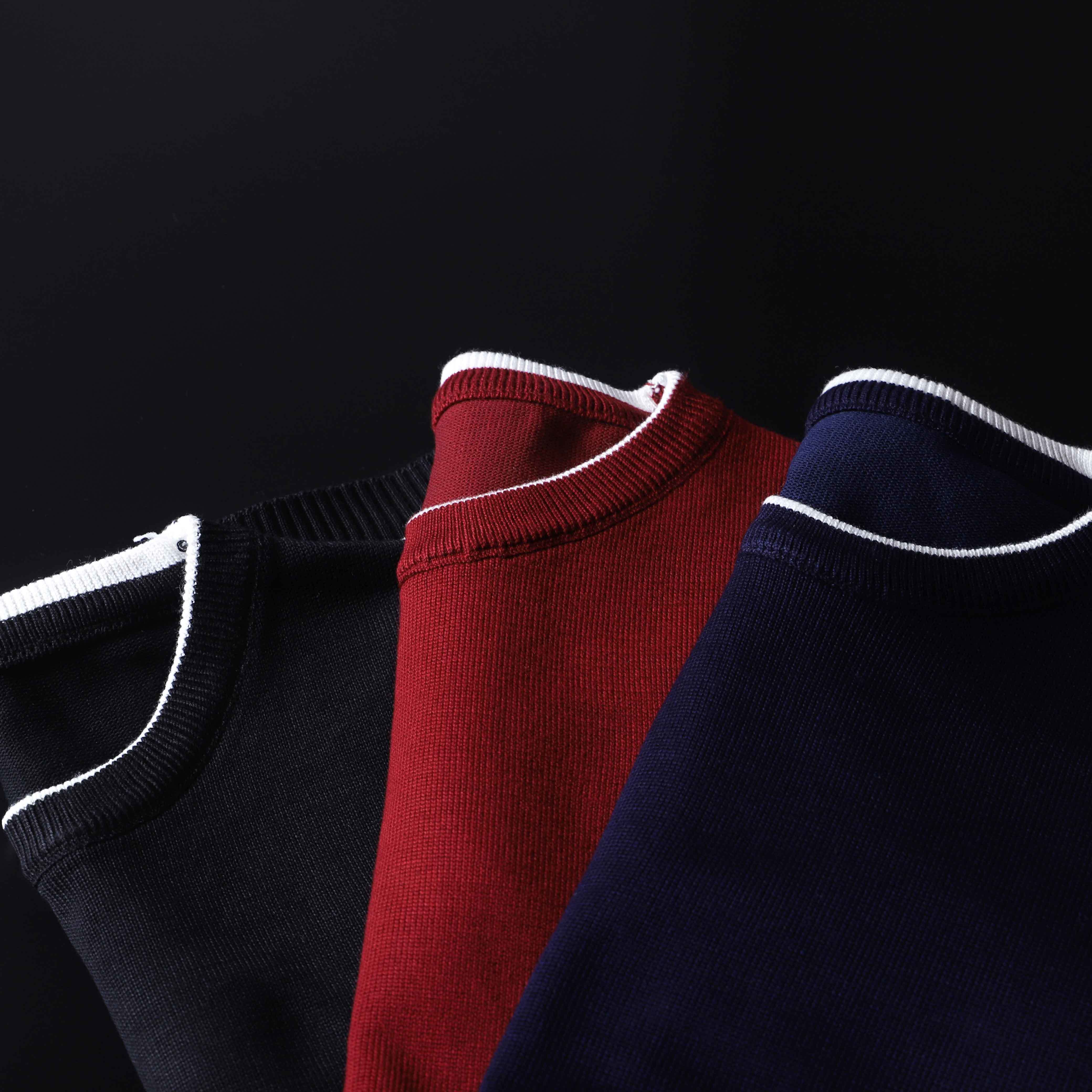 New Fashion Men Knitted Pullover Sweaters Casual Mens Clothing Matching Color Knitwear Sweater British Style Man Tops 201125