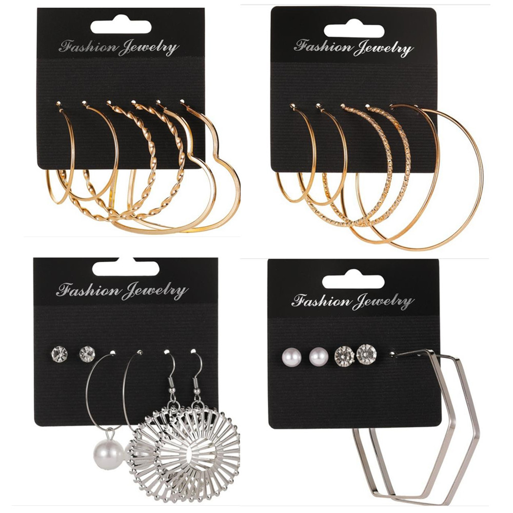 Fashion hoop earrings for women female Irregular heart Gold Silver Color Circle earring set
Fashion hoop earrings for women female Irregular heart Gold Silver Color Circle earring set