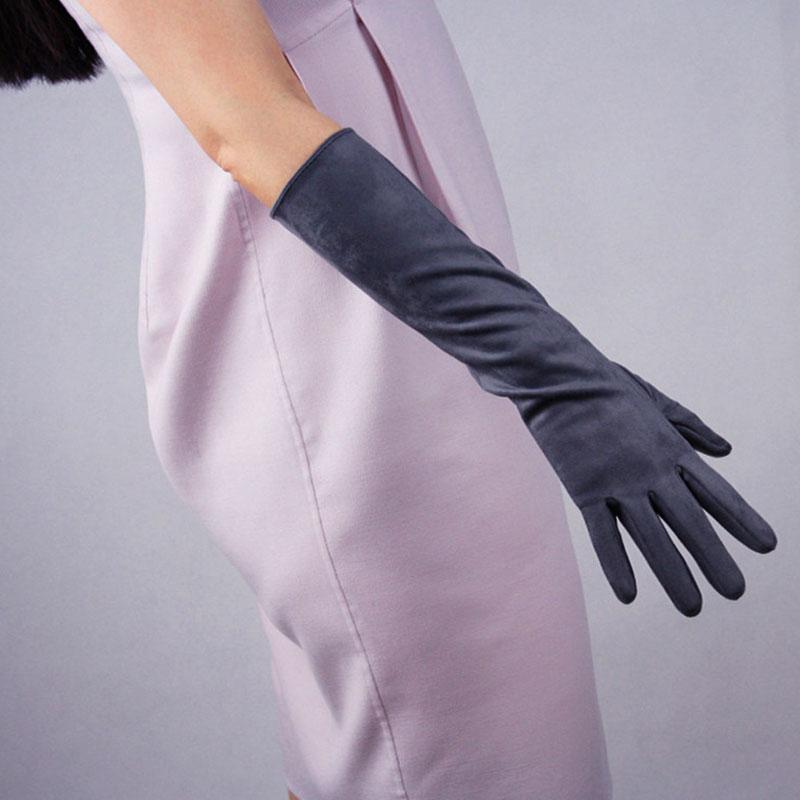 Women's Vintage Suede Fleece Lined Long Touch Screen Gloves Fashion Spring Autumn Winter Luxury Warm Elastic Solid Color Glove
Women's Vintage Suede Fleece Lined Long Touch Screen Gloves Fashion Spring Autumn Winter Luxury Warm Elastic Solid Color Glove