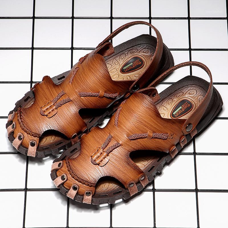 summer 2020 New leather roman sandals mens shoes large sizes 47 slip on casual designer sandalia masculina handmade breathable1, Khaki
summer 2020 New leather roman sandals mens shoes large sizes 47 slip on casual designer sandalia masculina handmade breathable1, Khaki