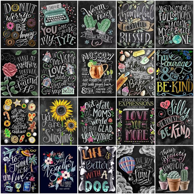 AZQSD Diamond Embroidery Blackboard Drawing Diamond Painting Full Square Drill Handmade Gift Handicraft 5D DIY Home Decoration
AZQSD Diamond Embroidery Blackboard Drawing Diamond Painting Full Square Drill Handmade Gift Handicraft 5D DIY Home Decoration