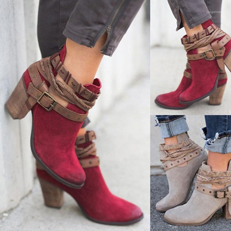 2020 Women Buckle Strap Ankle Boots Platform Shoes Ladies Zip Spring Gladiator Fashion High Heels Female Plus Size Chunky Heel1, Red
2020 Women Buckle Strap Ankle Boots Platform Shoes Ladies Zip Spring Gladiator Fashion High Heels Female Plus Size Chunky Heel1, Red