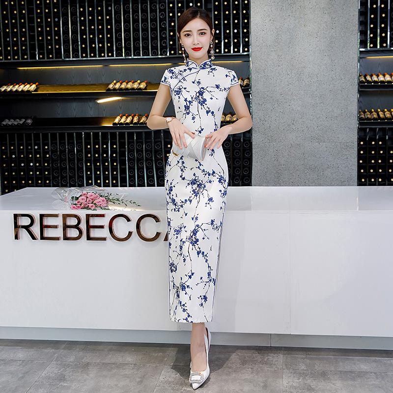 FZSLCYIYI 2021 Summer Chinese Wind Women's qipao Dress long Vintage Mandarin Collar Printed Double-layer Cheongsam
FZSLCYIYI 2021 Summer Chinese Wind Women's qipao Dress long Vintage Mandarin Collar Printed Double-layer Cheongsam