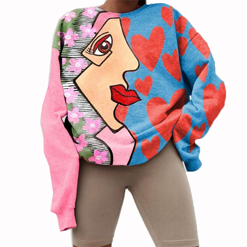 STYLISH LADY Cartoon Printed Sweatshirt 2020 Autumn Women Long Sleeve O Neck Casual Loose Hip Hop Streetwear Pullover Sweatshirt
STYLISH LADY Cartoon Printed Sweatshirt 2020 Autumn Women Long Sleeve O Neck Casual Loose Hip Hop Streetwear Pullover Sweatshirt