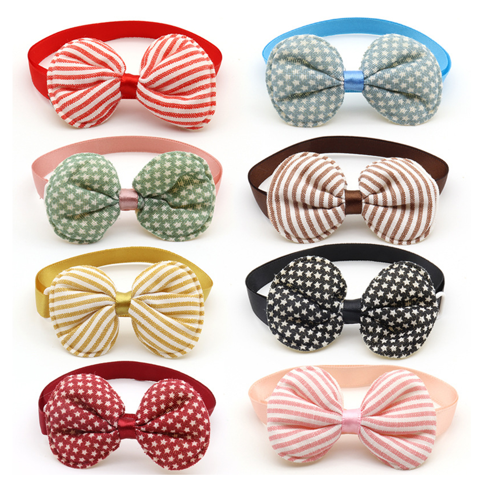 SEIS 8 Pcs Star Dog Bowtie Collar Adjustable Princess Pet ID Collars Striped Cat Neck Accessories Farm Design Pet Supplies
SEIS 8 Pcs Star Dog Bowtie Collar Adjustable Princess Pet ID Collars Striped Cat Neck Accessories Farm Design Pet Supplies