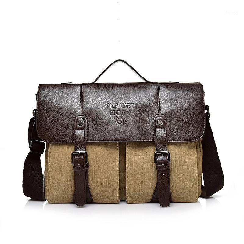 Business Bag Canvas Briefcase Big Men's Shoulder Bag Men Cross Document Storage Notebook for Laptop Handbags Crossbody1, Khaki
Business Bag Canvas Briefcase Big Men's Shoulder Bag Men Cross Document Storage Notebook for Laptop Handbags Crossbody1, Khaki