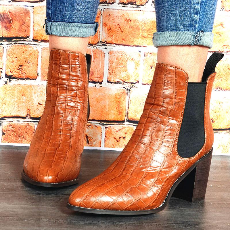 New Women's Boots PU Women Ankle Boots Thick High Heel Short Ladies Casual Walking Shoes Female Outdoor Footwear Slip-on, Black
New Women's Boots PU Women Ankle Boots Thick High Heel Short Ladies Casual Walking Shoes Female Outdoor Footwear Slip-on, Black