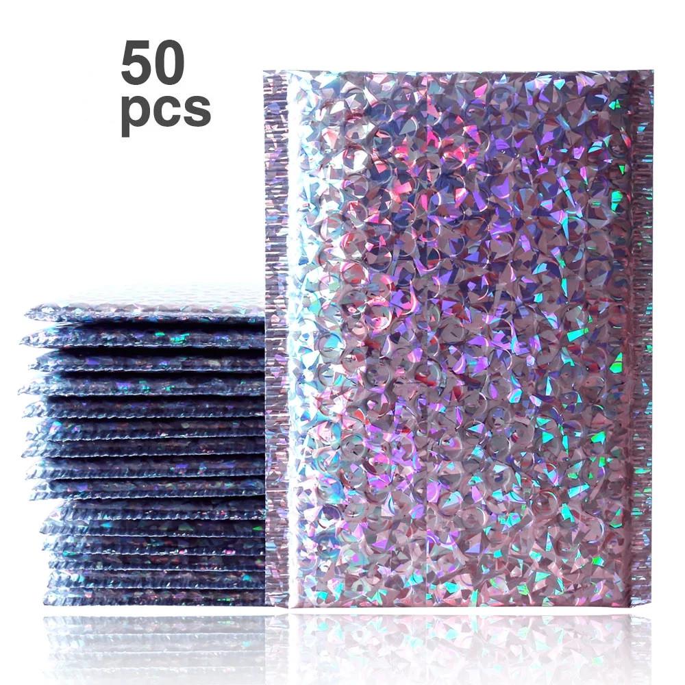 50PCS/Pack Laser Silver Packaging Shipping Bubble Mailer Gold Foil Plastic Padded Envelope Gift Bag Mailing Envelope Bag
50PCS/Pack Laser Silver Packaging Shipping Bubble Mailer Gold Foil Plastic Padded Envelope Gift Bag Mailing Envelope Bag