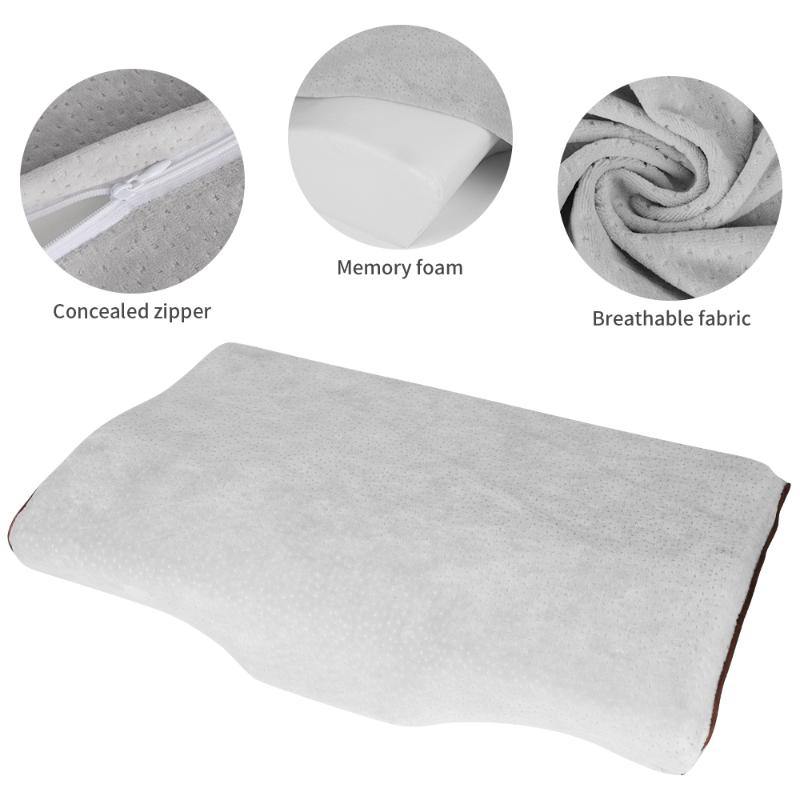 Comfortable soft memory Foam Anti-snoring Pillow Velvet Head Neck for better sleep Support Bedding Home Decor