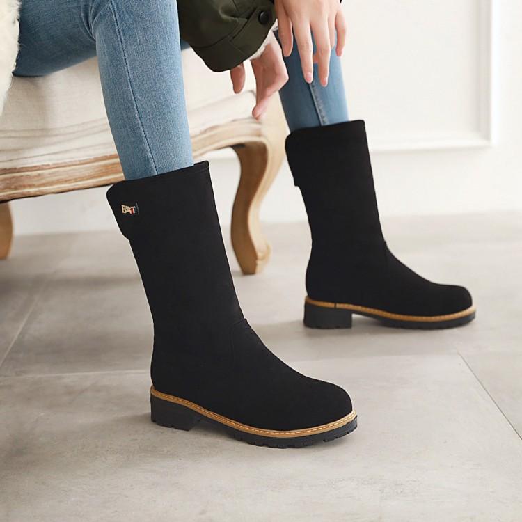 Women Fashion Snow Boots Ladies Med Heel Shoes Good Quality Round Toe 2 Color New Style Mid Calf Boots Square Heel Women, Black
Women Fashion Snow Boots Ladies Med Heel Shoes Good Quality Round Toe 2 Color New Style Mid Calf Boots Square Heel Women, Black