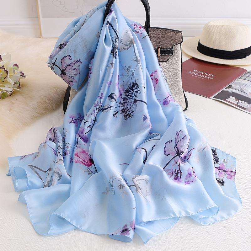 Silk scarves Women New style Print nice scarf Popular silk Headscarf Lady Sunscreen Beach Fashion Shawl
Silk scarves Women New style Print nice scarf Popular silk Headscarf Lady Sunscreen Beach Fashion Shawl