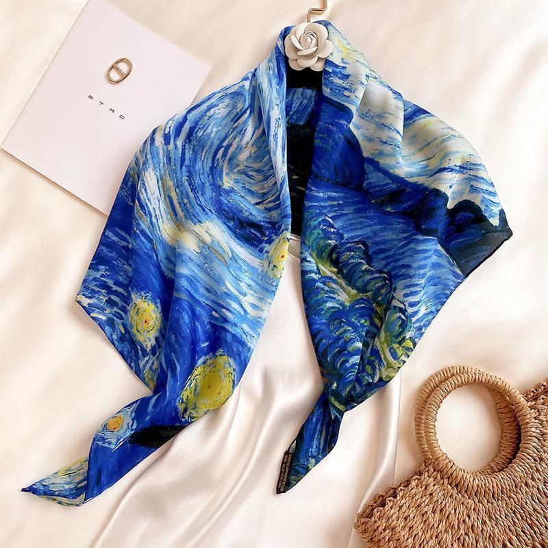 KOI LEAPING new fashion art retro Oil painting twill 90 Large Square Scarf Women Sunscreen Silk Scarf Shawl festival gift1
KOI LEAPING new fashion art retro Oil painting twill 90 Large Square Scarf Women Sunscreen Silk Scarf Shawl festival gift1