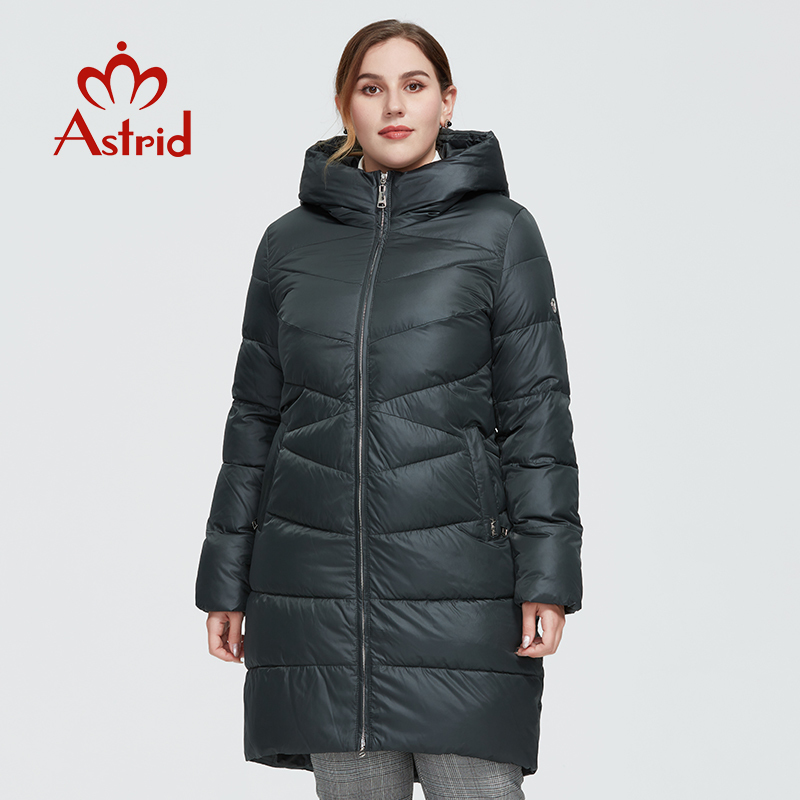 Astrid Winter Womens coat women long Model warm parka fashion Jacket hooded BioDown large sizes female clothing 9215 201027