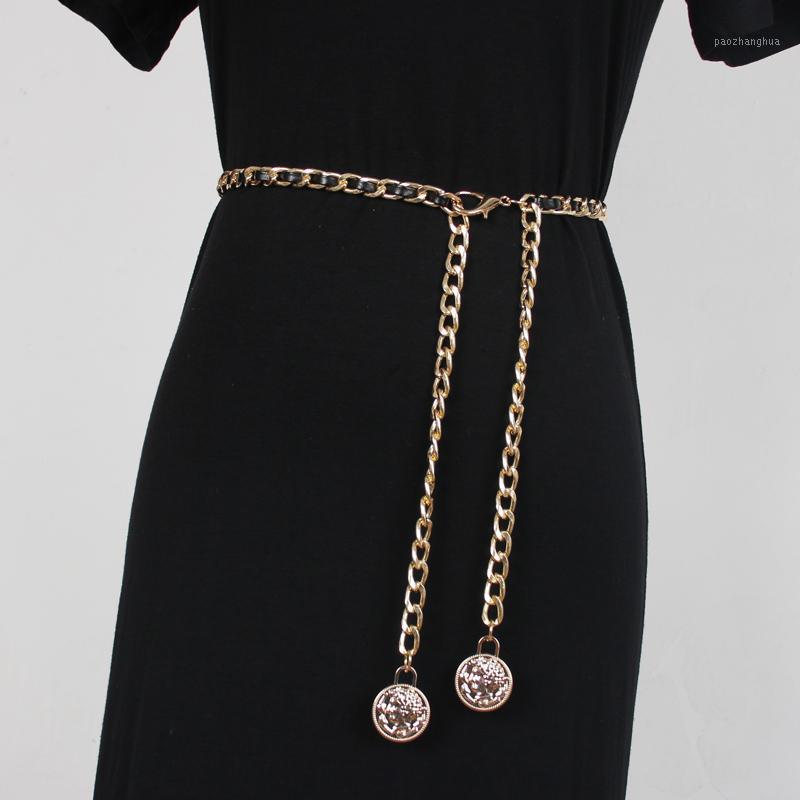 Belts Women Fashion Chain Belt Spring Summer 2022 Metal Gold Coins Patchwork For Dress Shirts Waistband Cinturon Mujer 119cm, Black;brown
Belts Women Fashion Chain Belt Spring Summer 2022 Metal Gold Coins Patchwork For Dress Shirts Waistband Cinturon Mujer 119cm, Black;brown