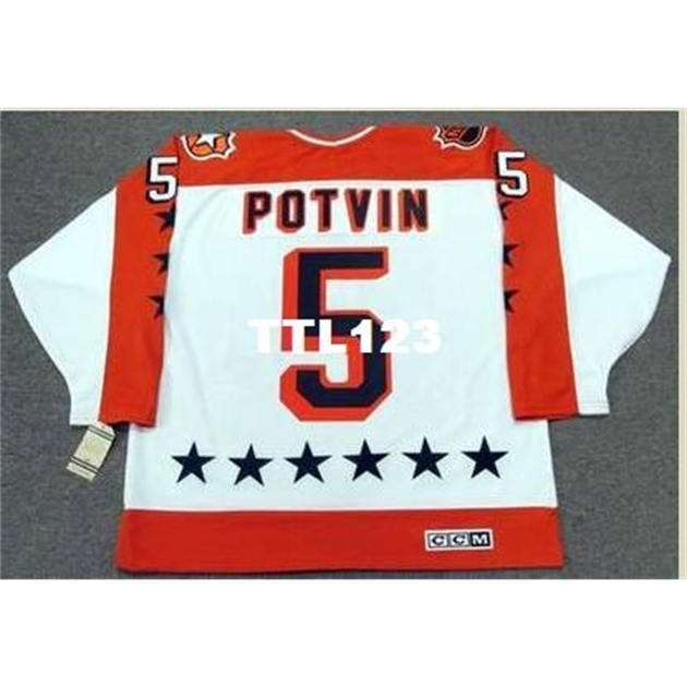 740 #5 DENIS POTVIN 1984 Wales "All Star" CCM Vintage Home Hockey Jersey or custom any name or number retro Jersey, White
740 #5 DENIS POTVIN 1984 Wales "All Star" CCM Vintage Home Hockey Jersey or custom any name or number retro Jersey, White