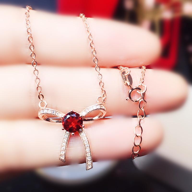 Other Natural Real Red Garnet Bowknot Necklace With Pendant 0.6ct Gemstone 925 Sterling Silver Fine Jewelry X21885
Other Natural Real Red Garnet Bowknot Necklace With Pendant 0.6ct Gemstone 925 Sterling Silver Fine Jewelry X21885